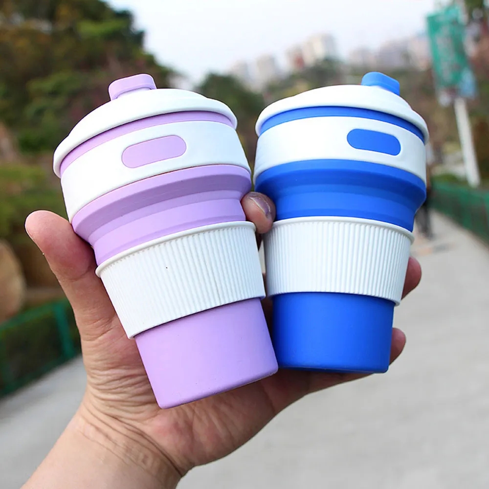 12 oz Silicone Collapsible Coffee Cup 5