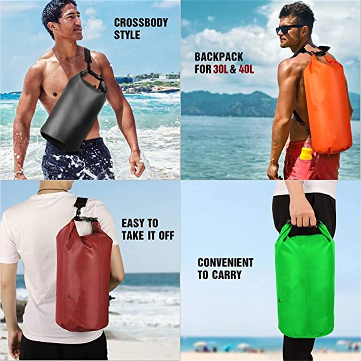 Outdoor 5L Gear Reclosable Waterproof Floating Dry Bag Swim 11