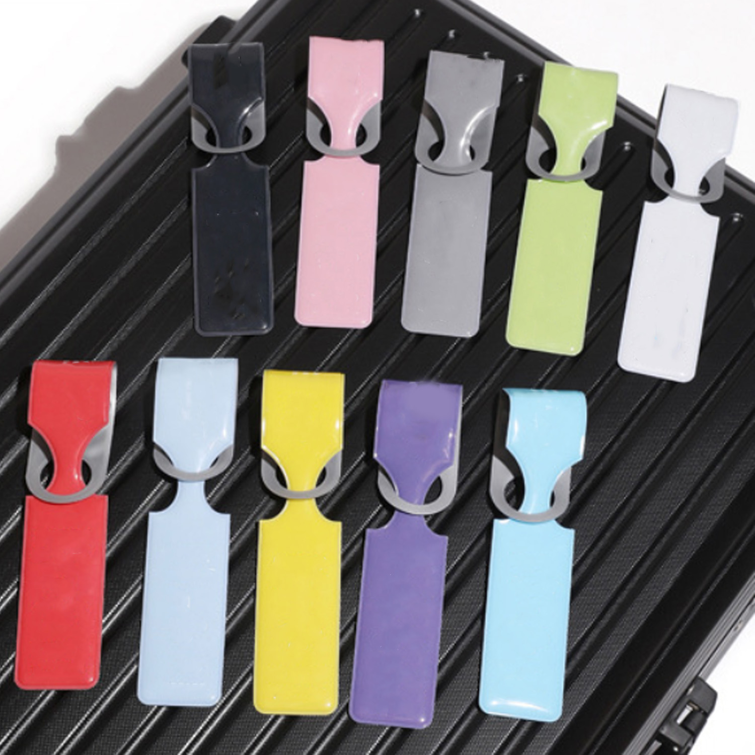 PVC Luggage Tag with Double Buckle and ID Panel 2