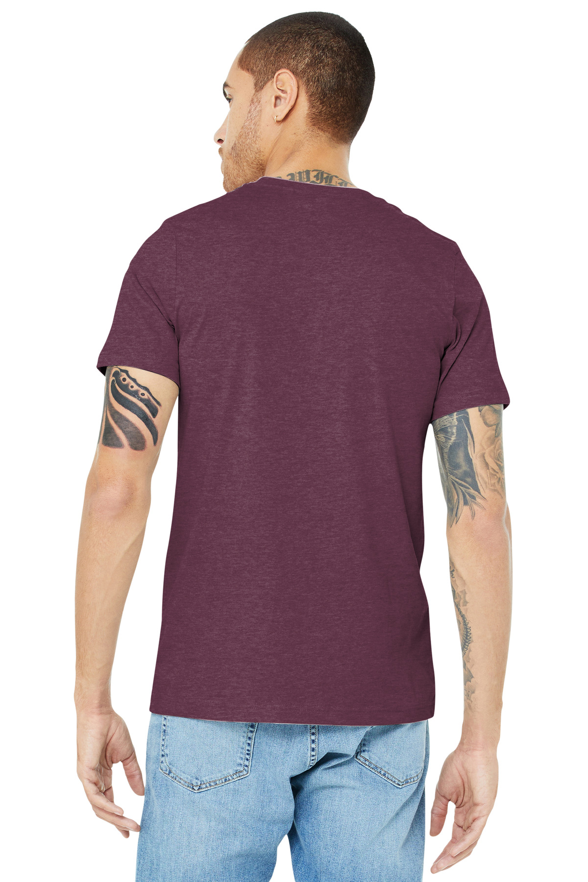 BELLA+CANVAS Unisex Heather CVC Short Sleeve Tee. BC3001CVC 452
