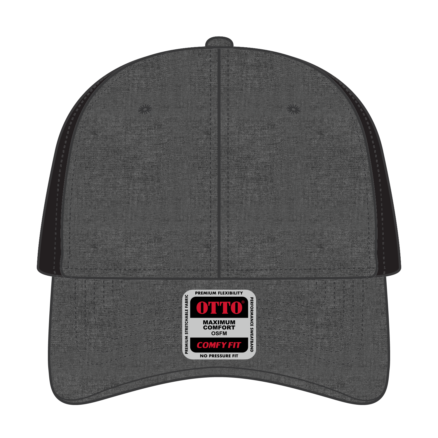 OTTO CAP® OTTO COMFY FIT® 6 Panel Low Profile Mesh Back Trucker Hat 1