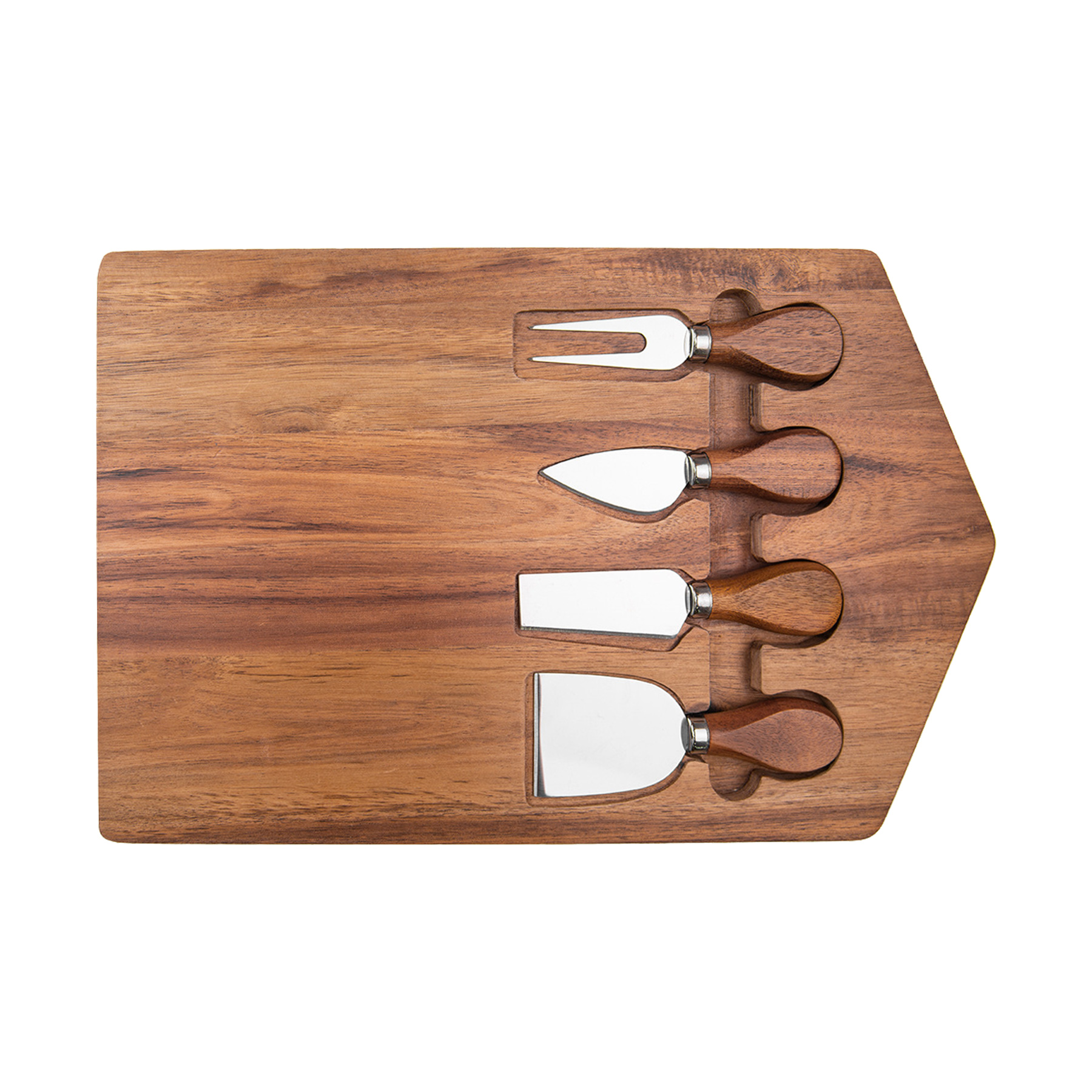 3-Piece Cheese Cutting Board With Knife And Fork 8