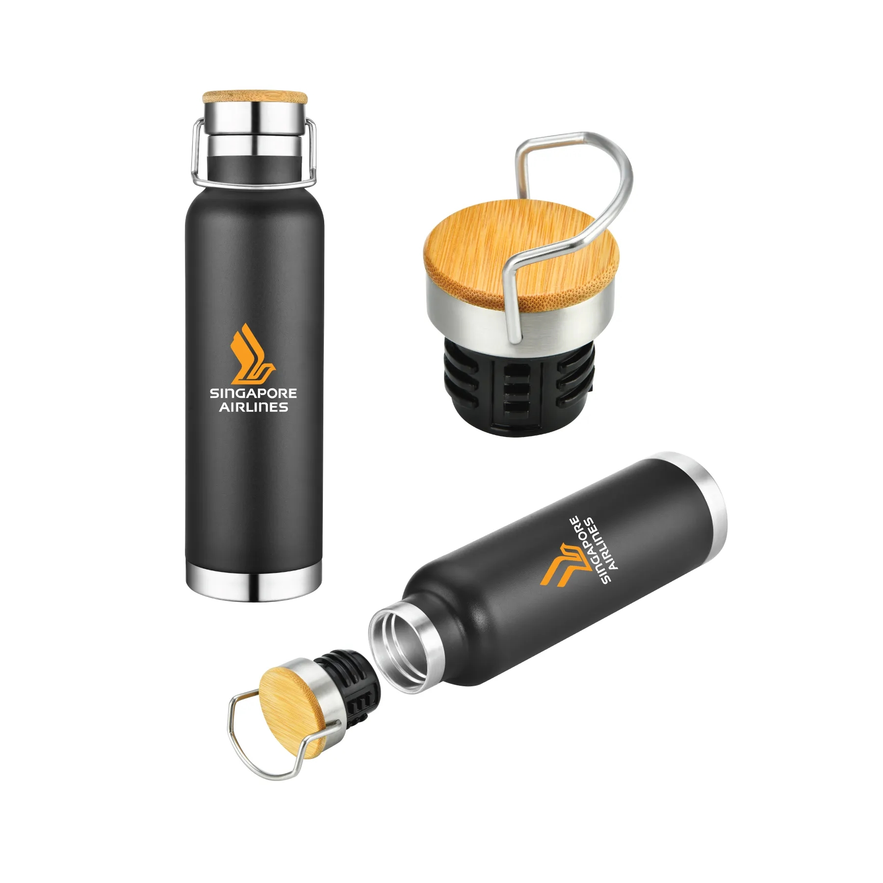 20oz Powder Coated Double Wall Stainless Vacuum Bottle