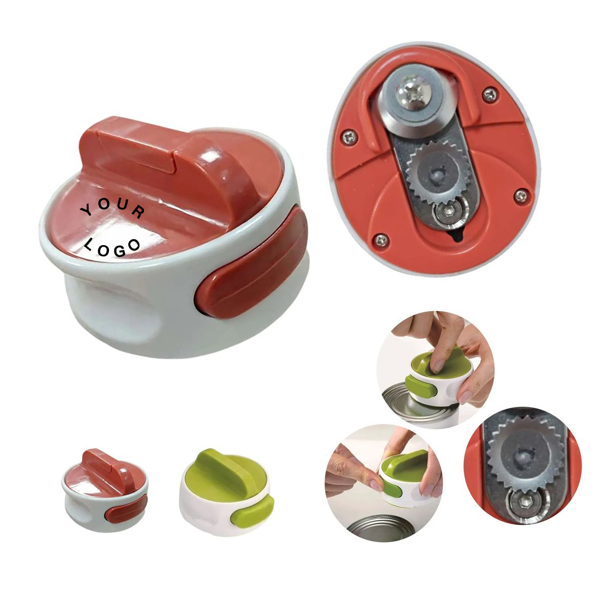 ABS Can Opener with Adjustable Blade and Ergonomic Grip 4