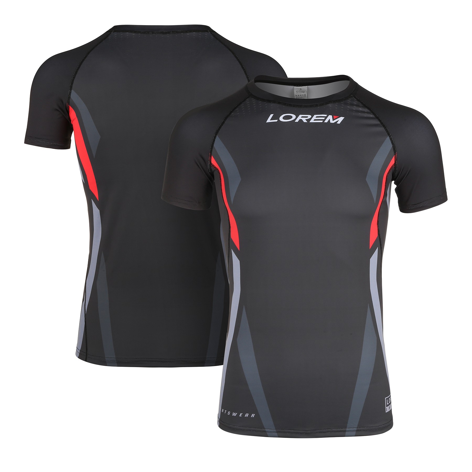 Men's Compression Gym Workout Shirt (Full Color) 9