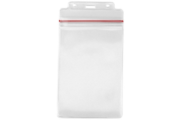 4.25" W x 8.25" H - Vertical Resealable Badge Holder (Blank) 1