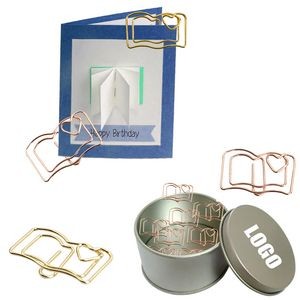 Book Shaped Paper Clips in Tin Box 9