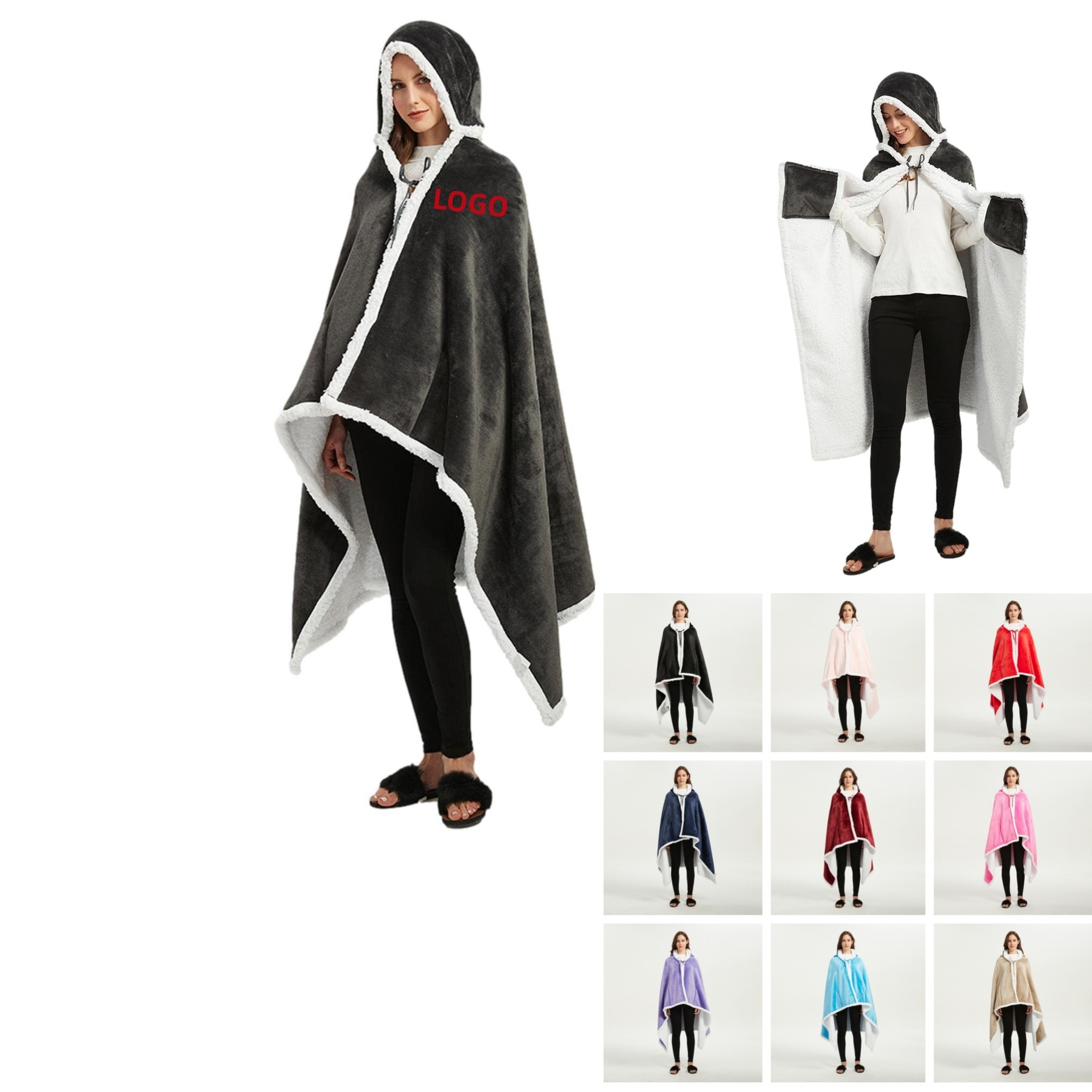 Large Hooded Blanket