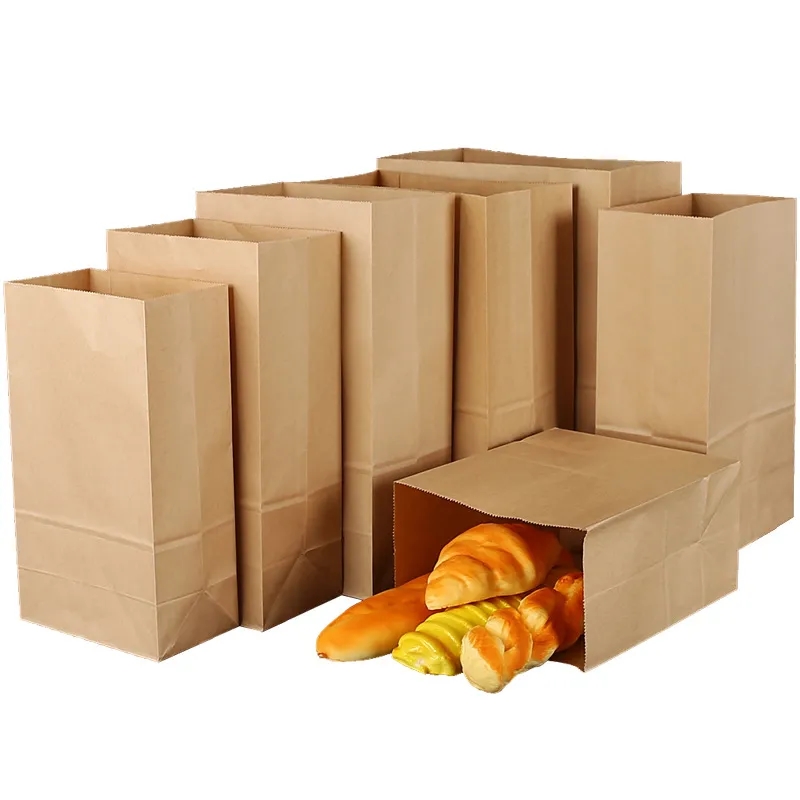 Oil-proof Food Grade Kraft Paper Bag 2