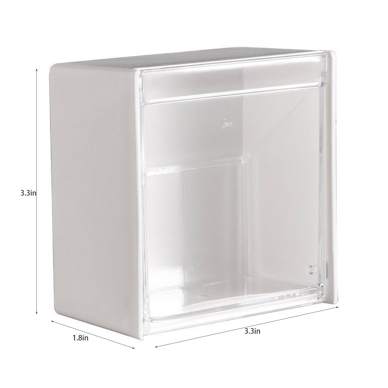 Dustproof Wall Mounted Plastic Flip Lid Organizer 3