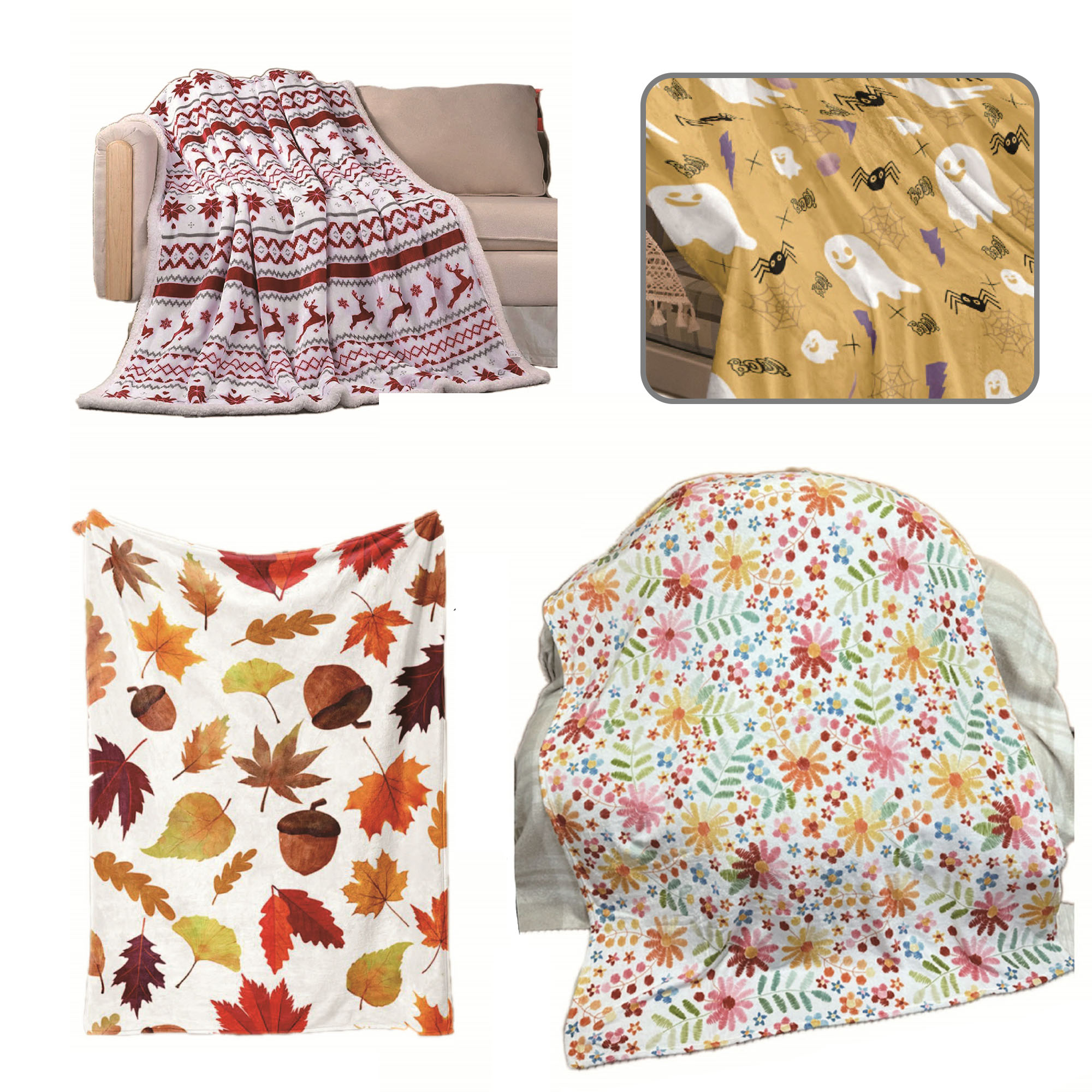 Couch Flannel Blanket 2