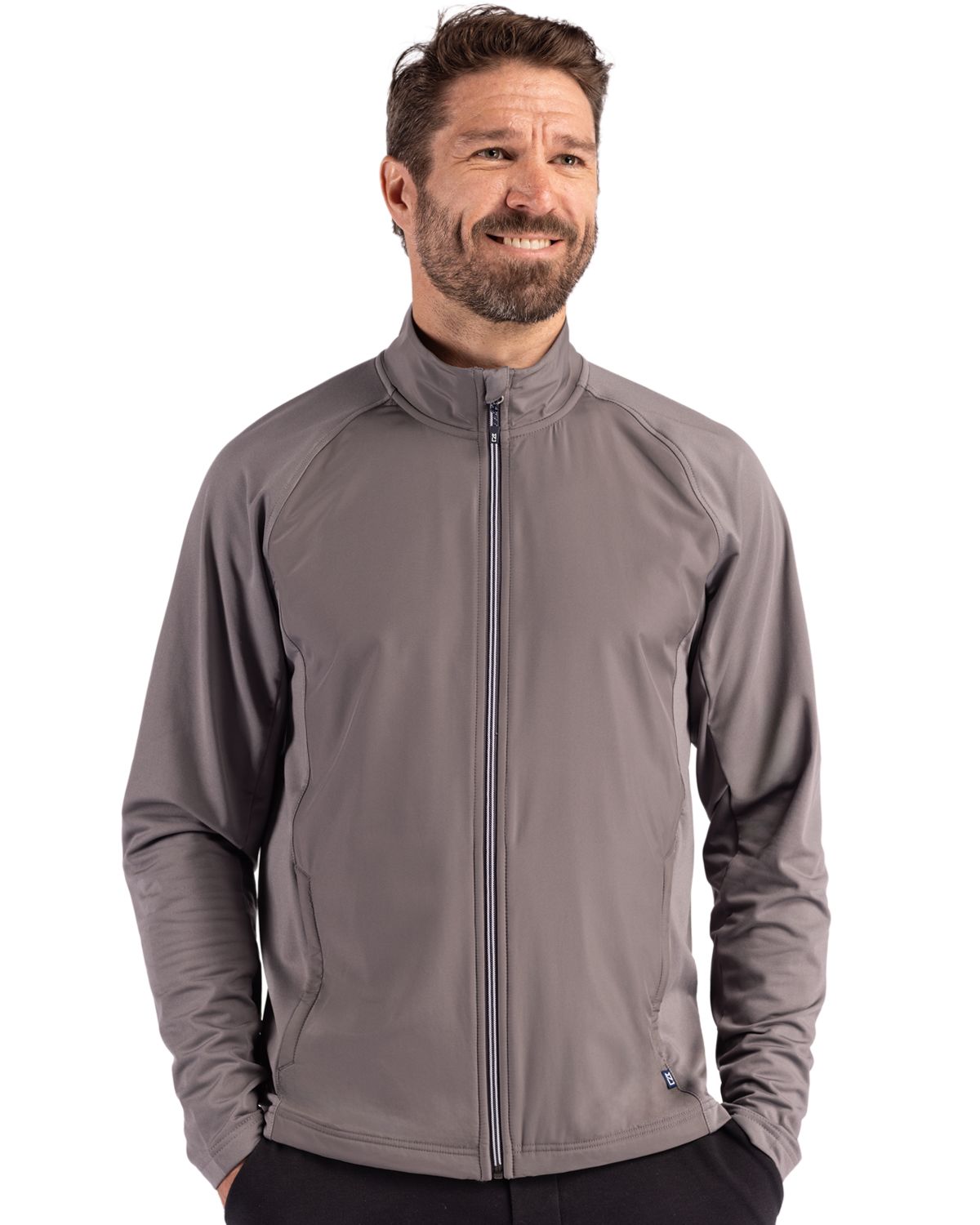 Cutter & Buck Adapt Recycled Soft Knit Stretch Mens Hybrid Full Zip Jacket 82