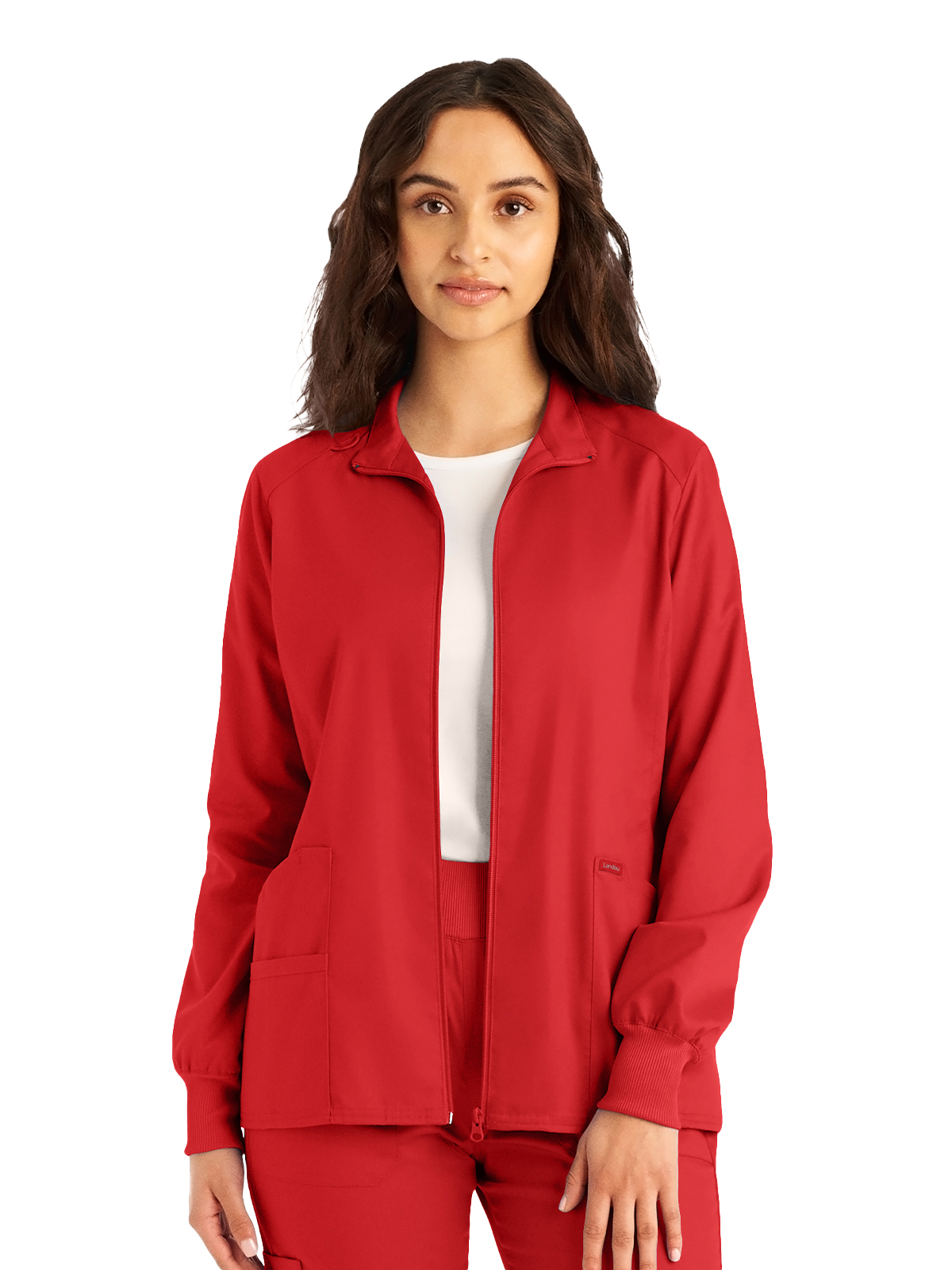 Landau - ProFlex - Women's Three-Pocket Mock Neck Zip-Front Jacket 52