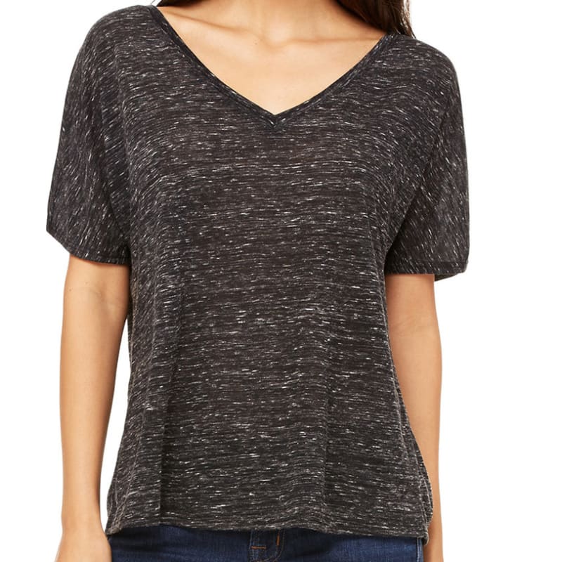 Bella Ladies Slouchy V-Neck T-Shirt 1