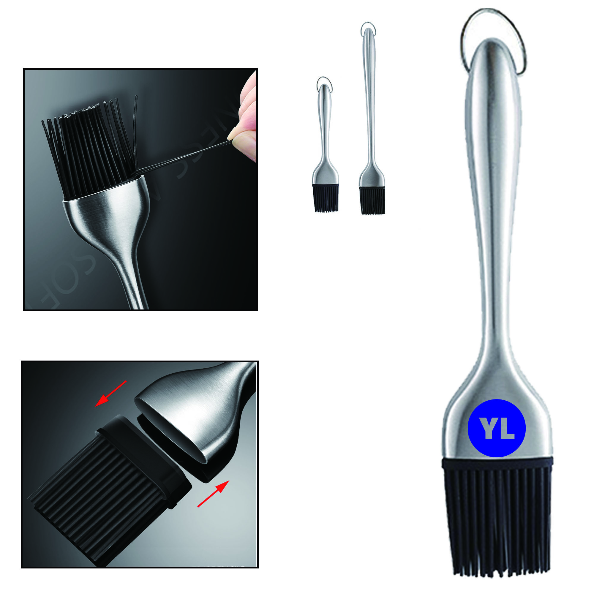Eco-Friendly Stainless steel Barbecue Brush 1