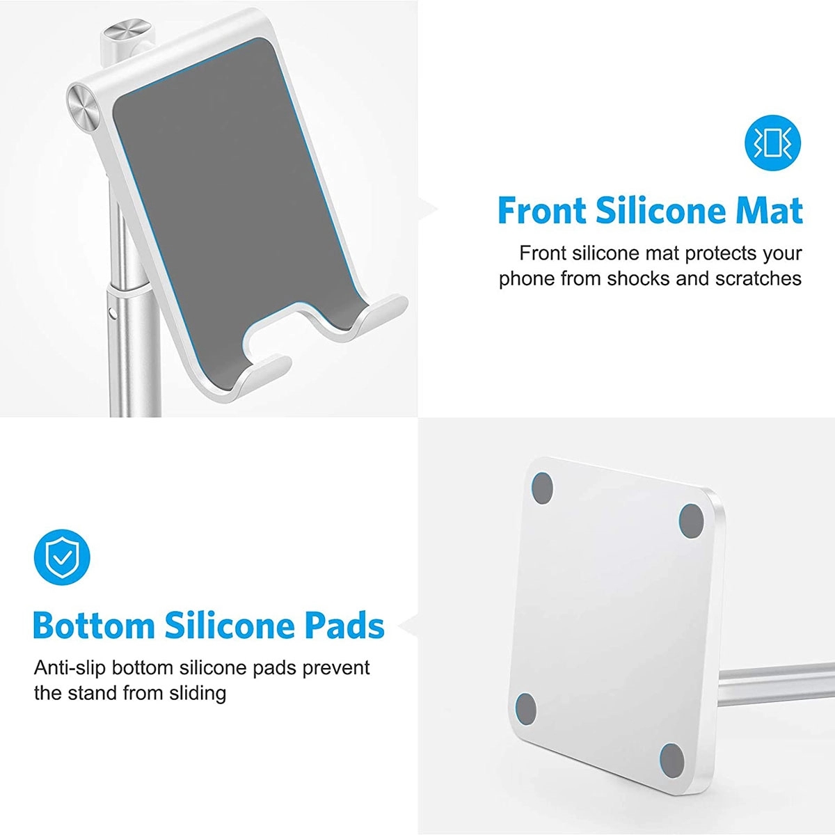 Cell Phone Stand Adjustable Angle Height Desk Dock Holder 2