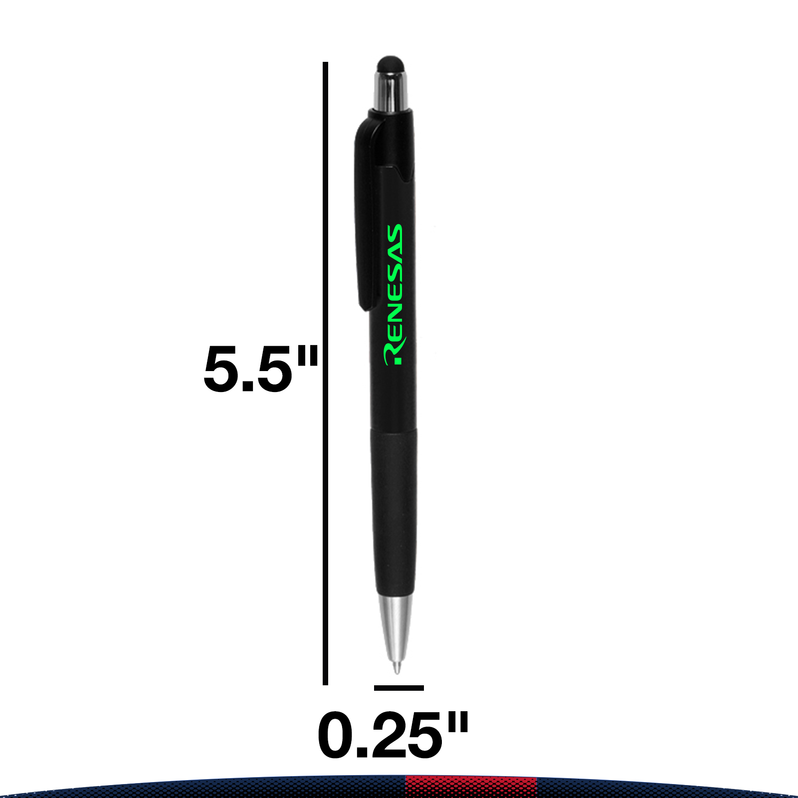 Lisa Plastic Pens with Touch Screen Stylus 5