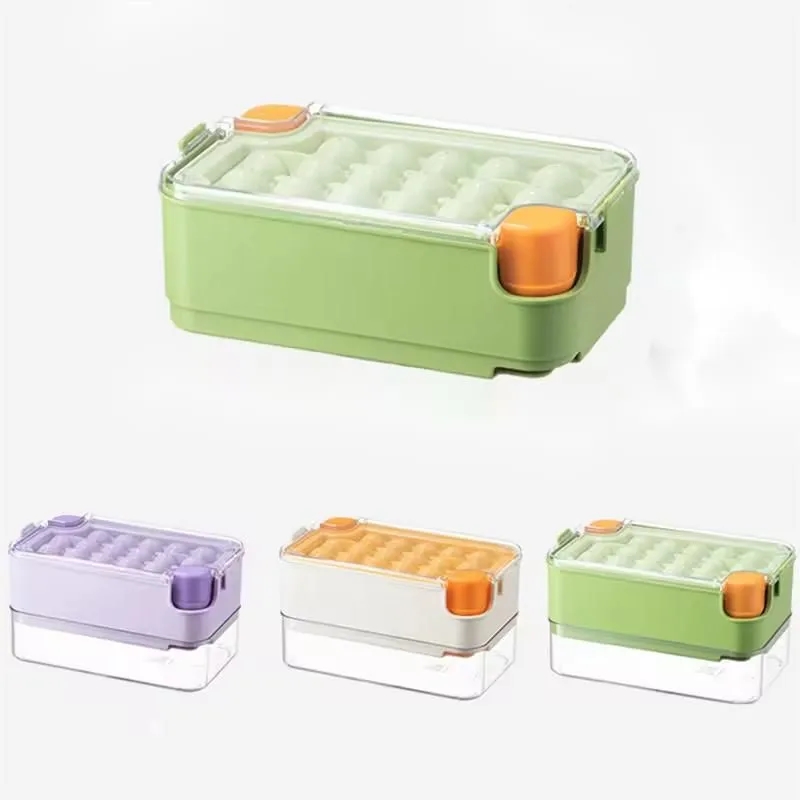 Ice Cube Tray with Lid and Bin 2