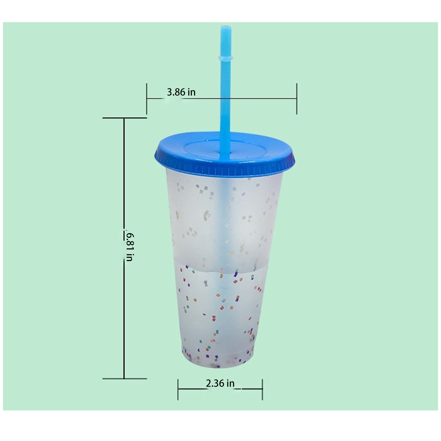 25oz PP Full Color Printing Tumbler Color-changing Cup 1