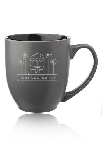16 oz. Pop Out Bistro Two Tone Coffee Mugs 1