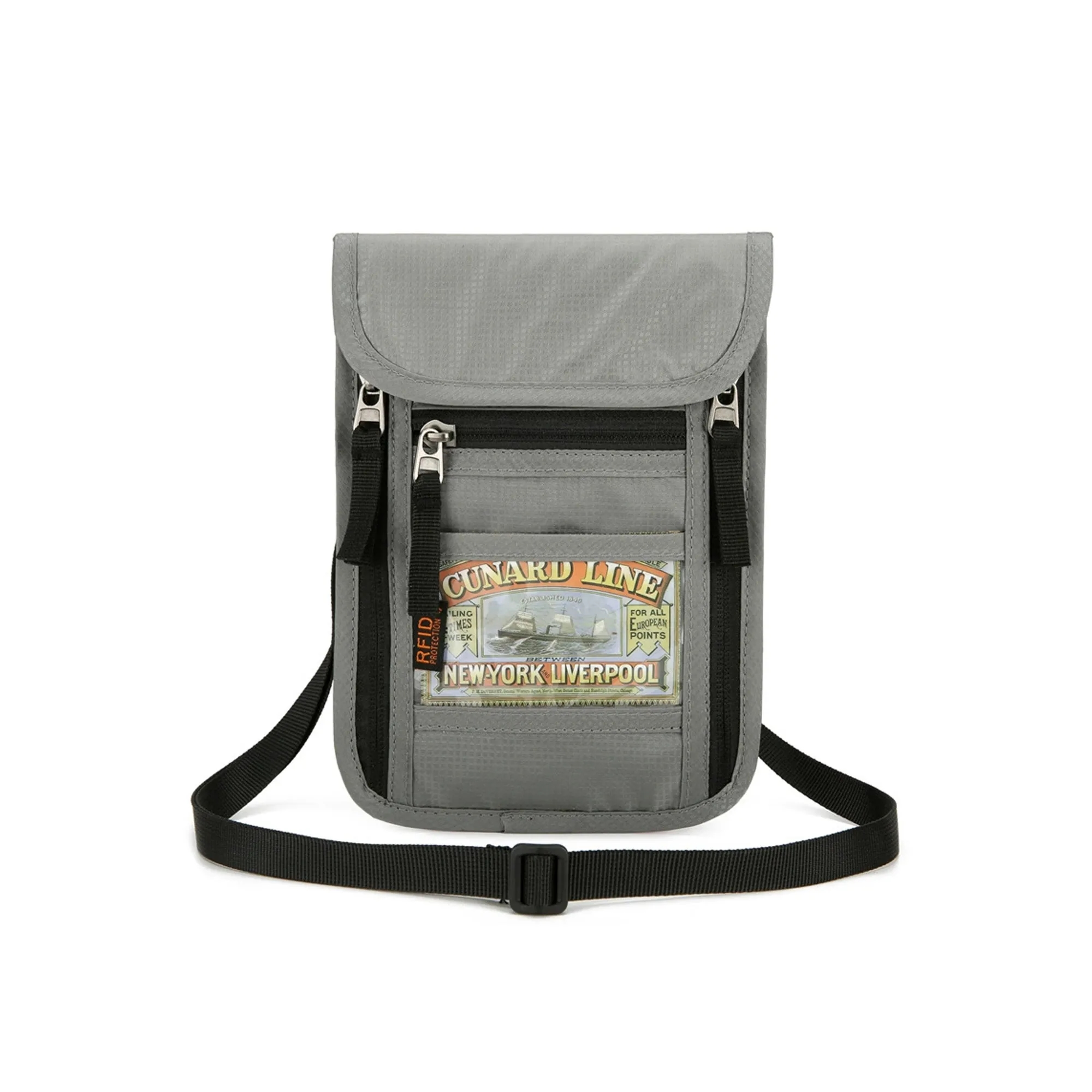 RFID Blocking Passport Holder Neck Pouch 2