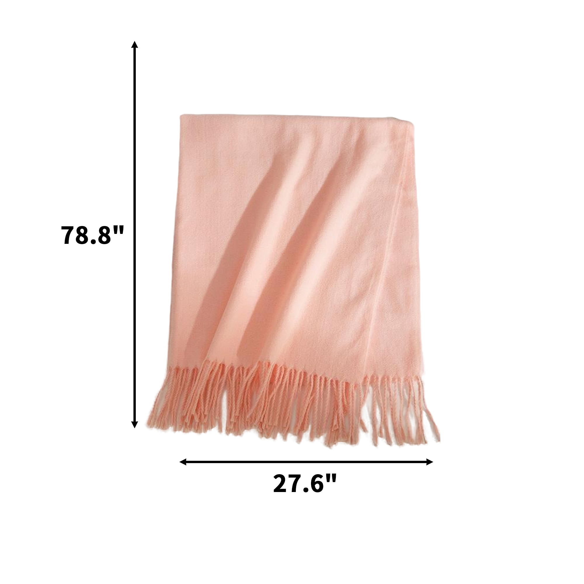 Imitation Cashmere Wrap 78.8" x 27.6" Soft Travel Shawl 24