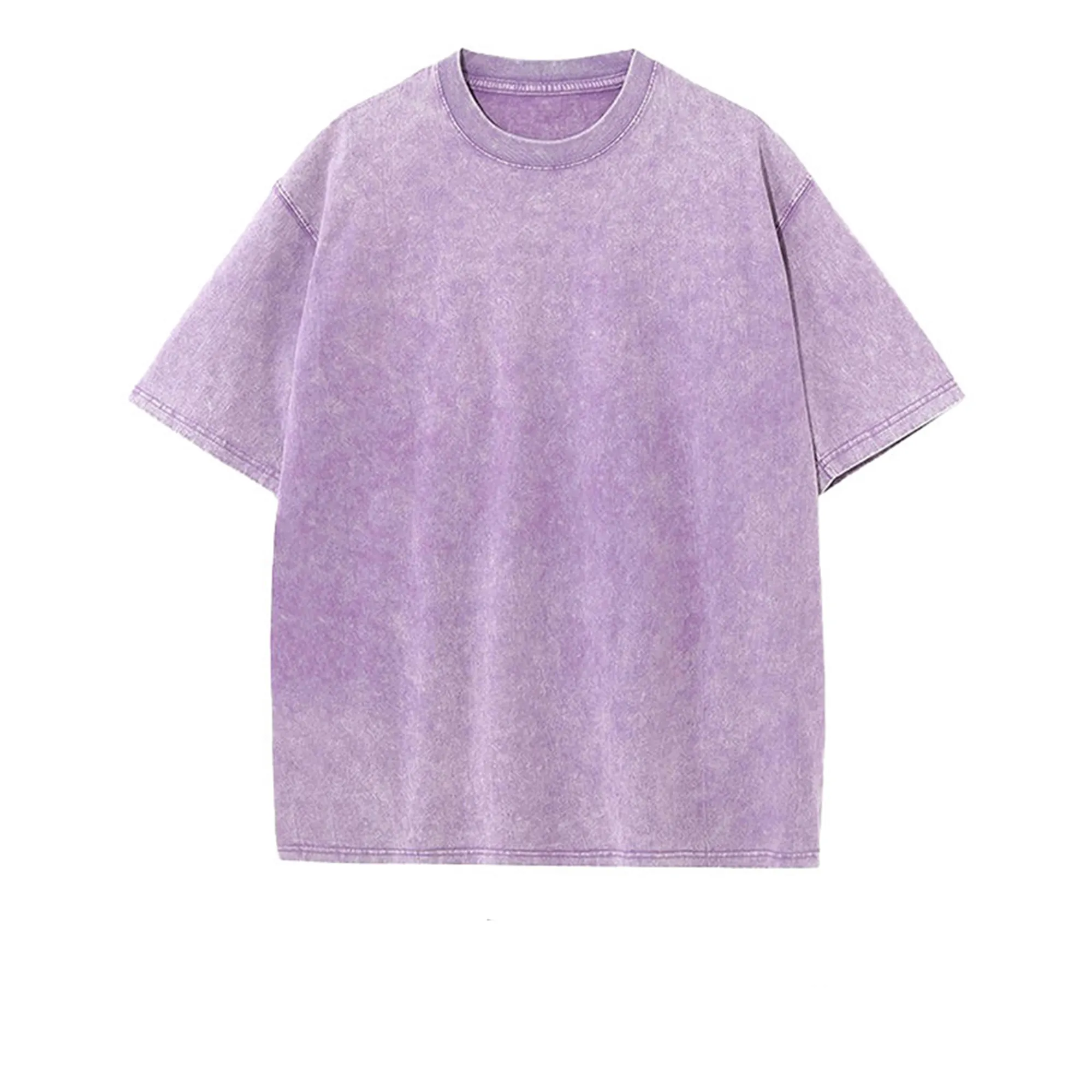 MOQ 20 230gsm Heavyweight Washed Vintage Cotton T Shirt 3
