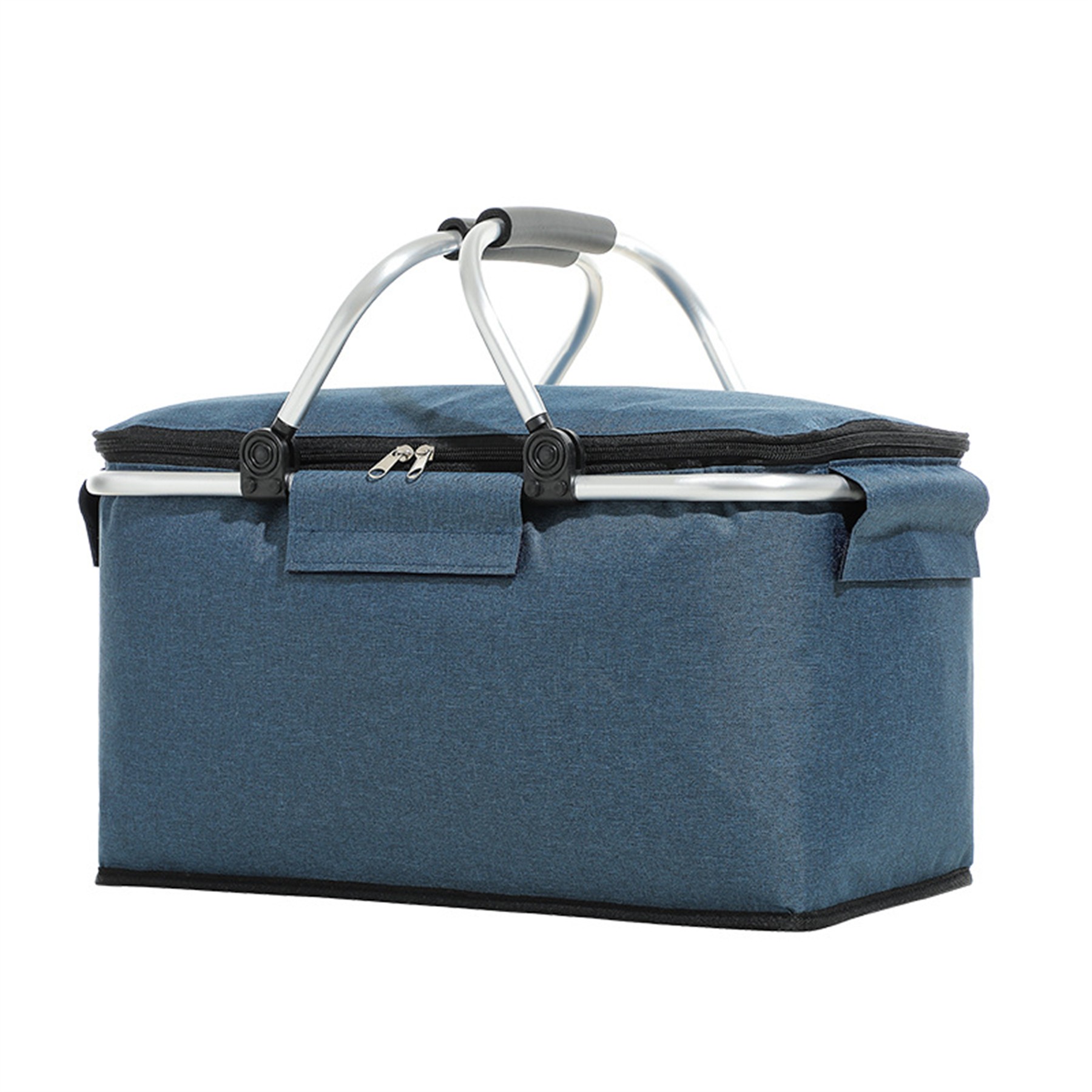 Folding Insulated Picnic Basket Cooler 6