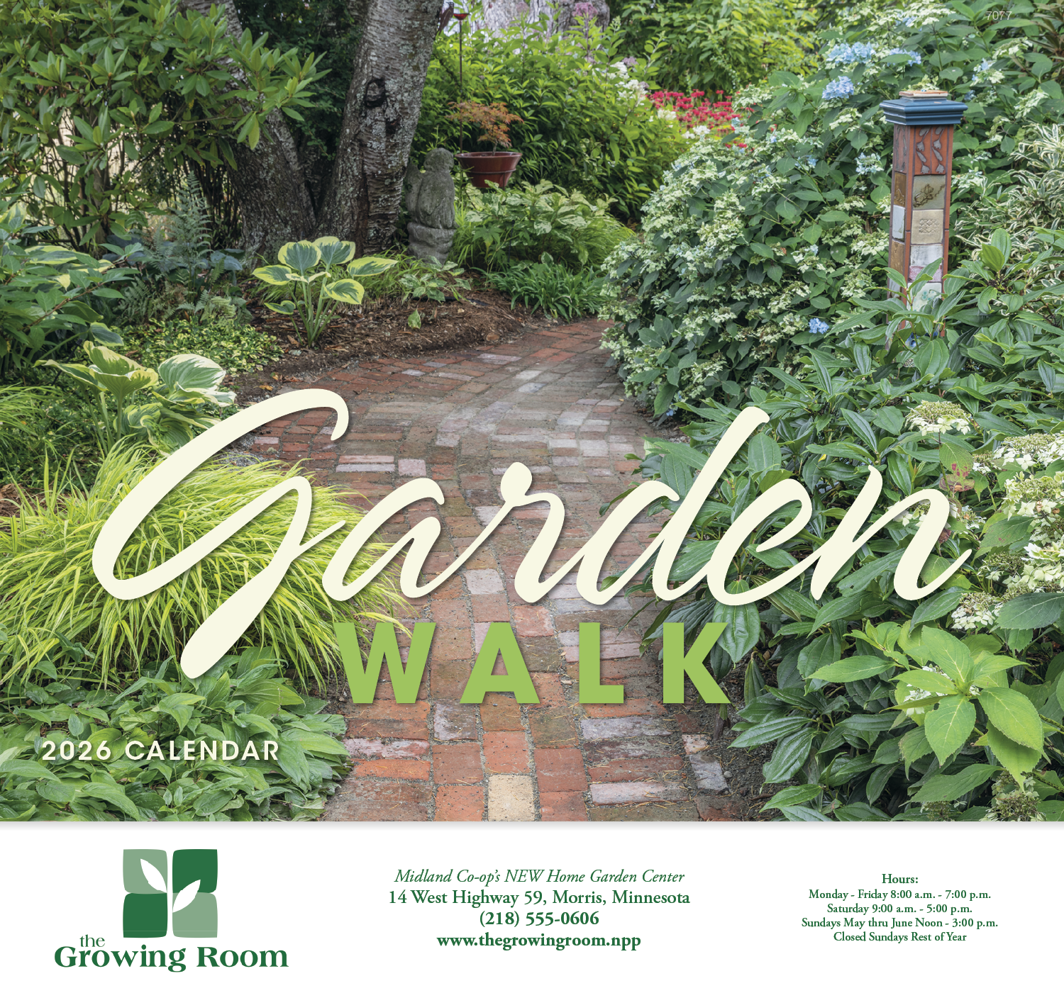 Good Value™ Garden Walk - Stapled Calendar 19