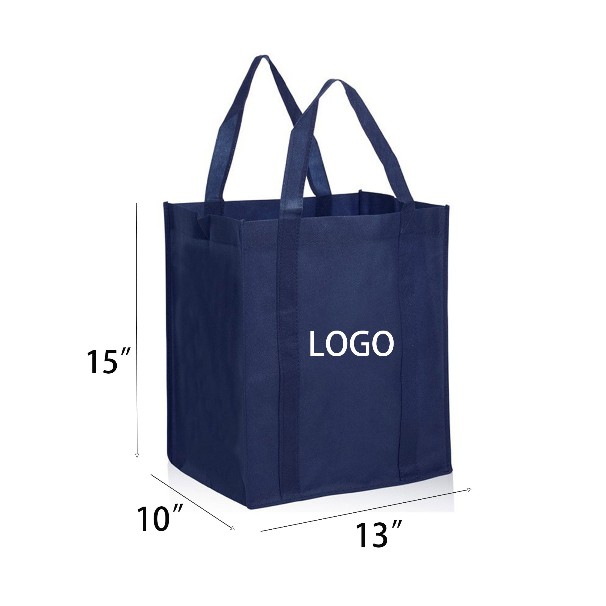 13" x 15"x 10" Non-Woven Grocery Tote Bag 2