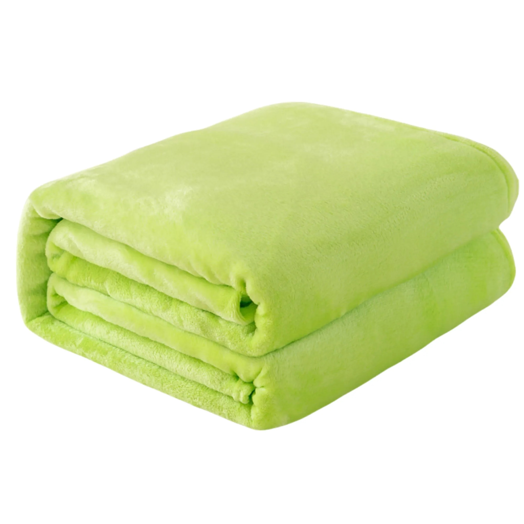 Classic Solid Color Flannel Thin Blanket 11