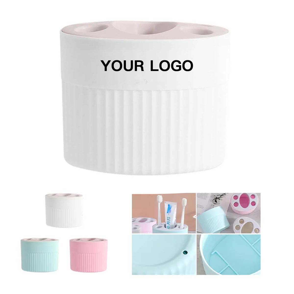 Compact Toothbrush Holder with Five Slots 4