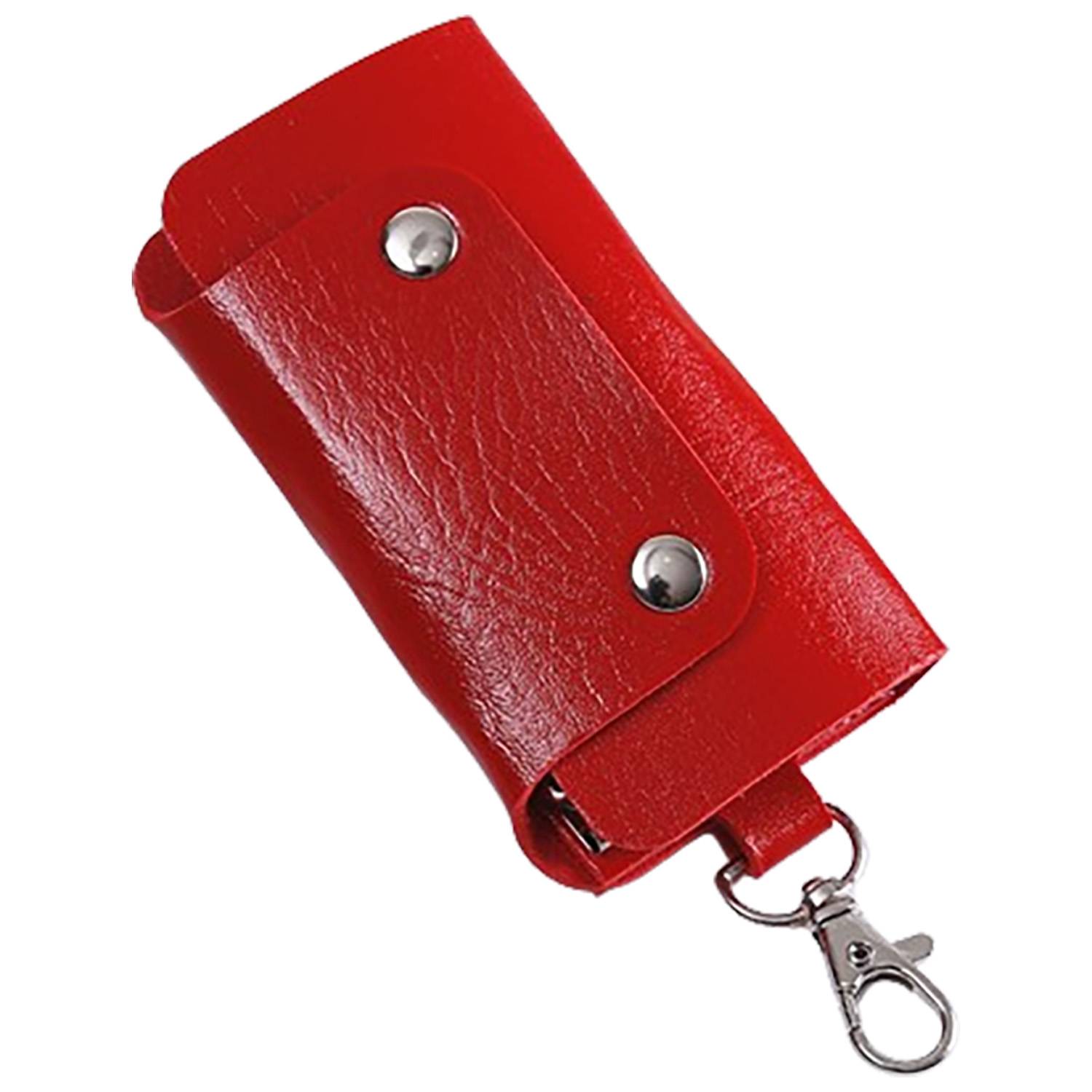 PU Leather Double-Snap Key Pouch 5