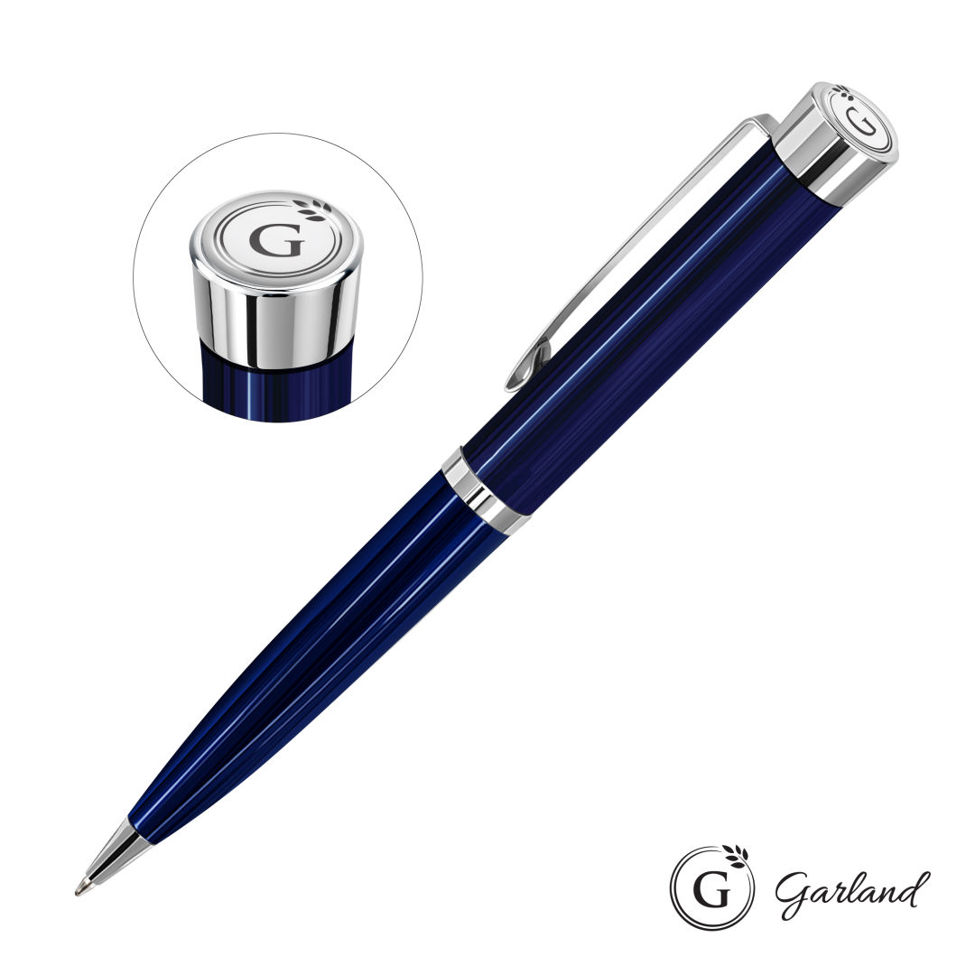 Garland® Executive Color Ballpoint Twist Pen - Chrome 8