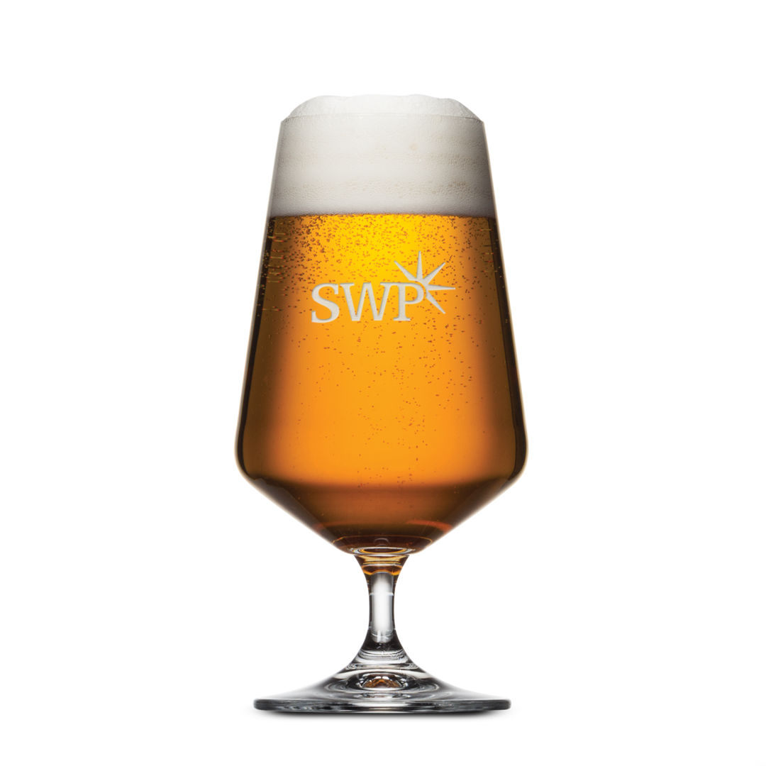 Breckland Beer Glass - Deep Etch 4