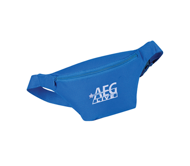 Single Zipper Fanny Pack Polyester Waist Bag 6