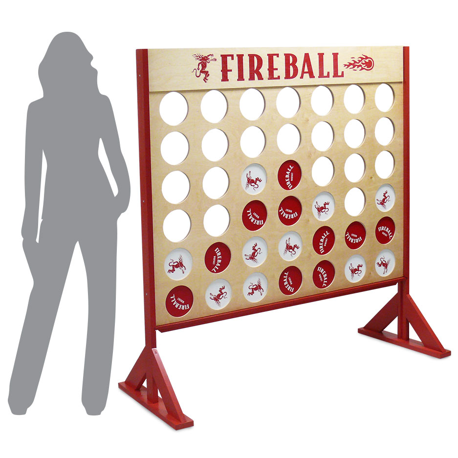 Giant Four In A Row Game Imprinted Custom Color Finish