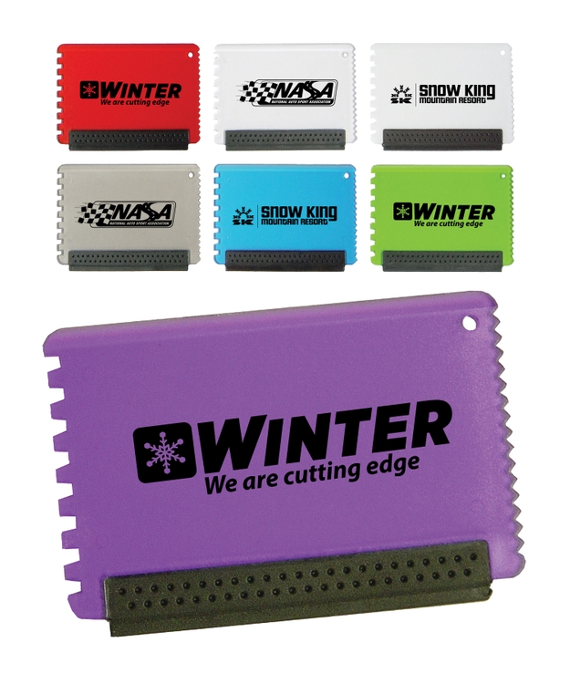 Rubber Edged Ice Scraper Mini. 2