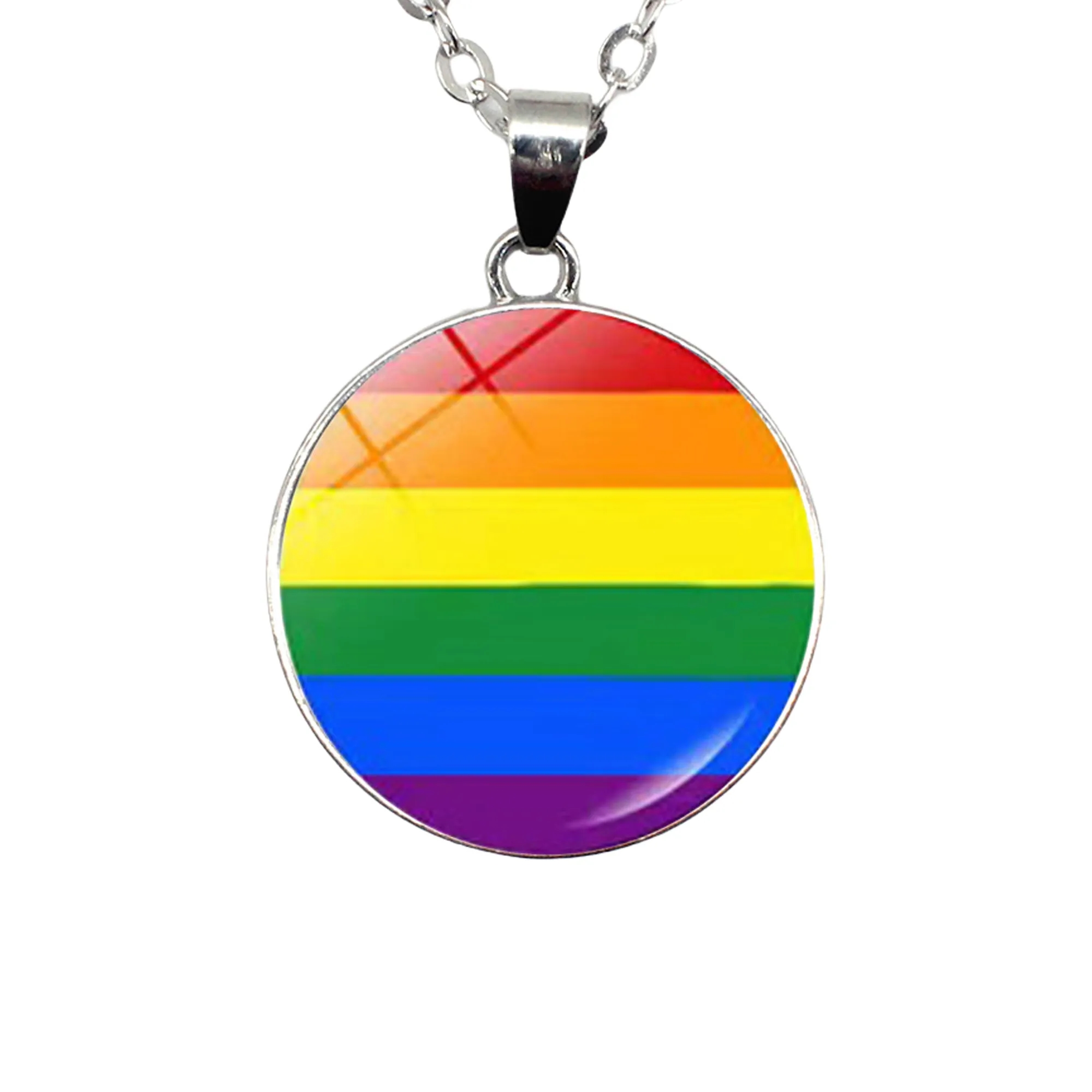 Gay Pride Necklace Rainbow MOQ20 3