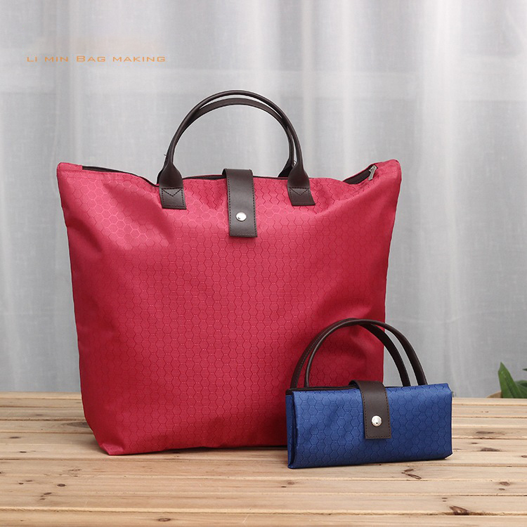 Waterproof Large Capacity Foldable Shopping Bag with Handles 4