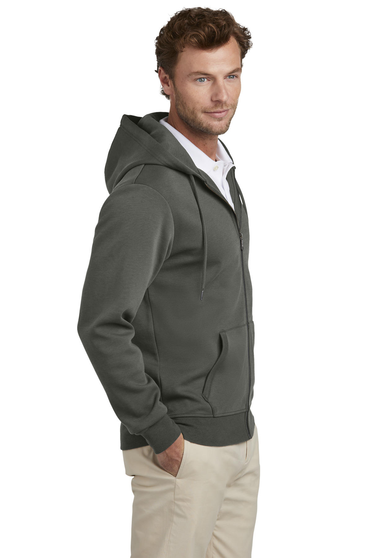 Brooks Brothers Double-Knit Full-Zip Hoodie BB18208 20