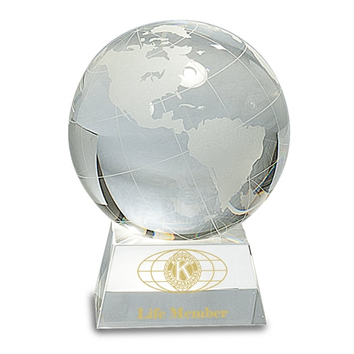 Crystal Globe On Clear Base 2