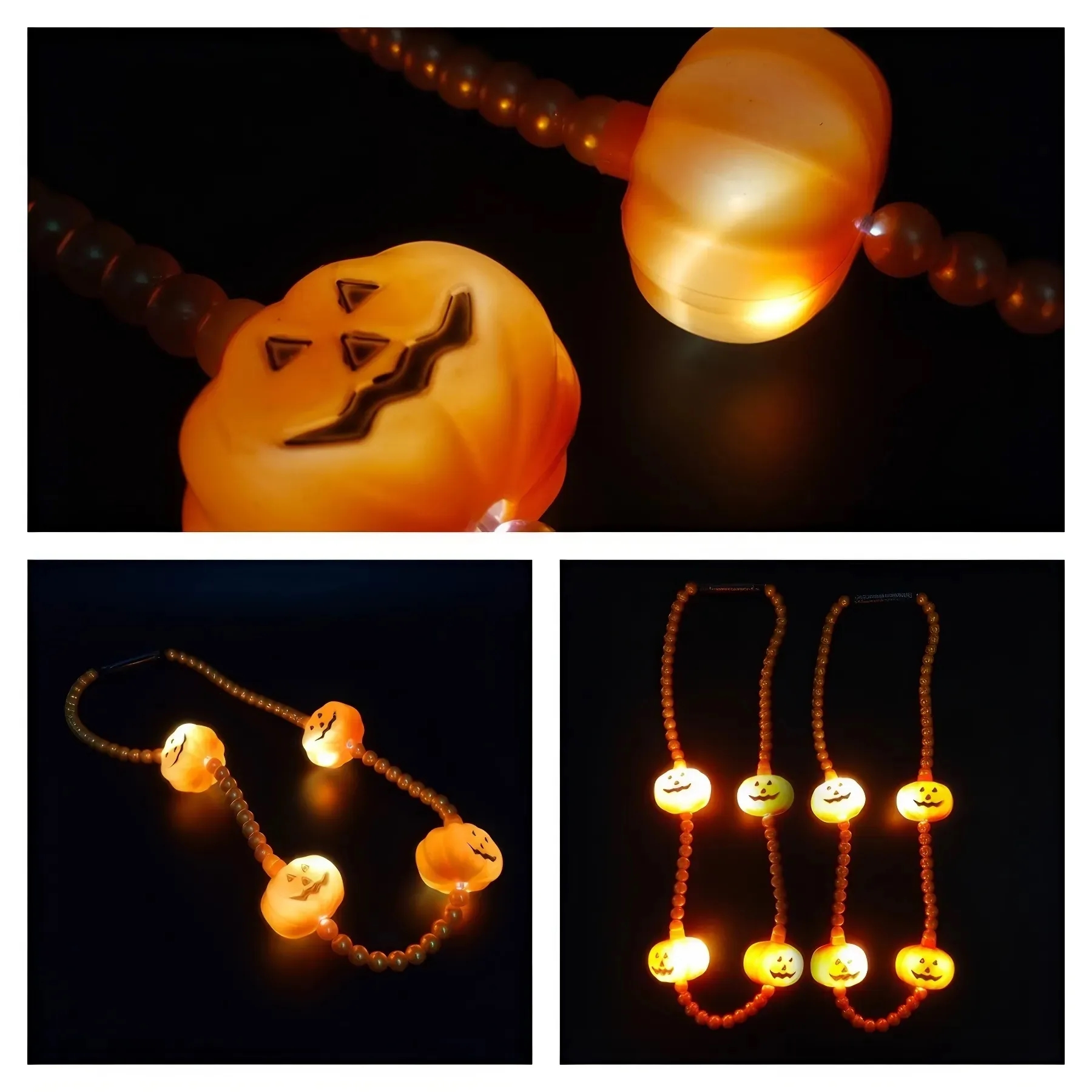 Pumpkin Design Glowing Necklace 5