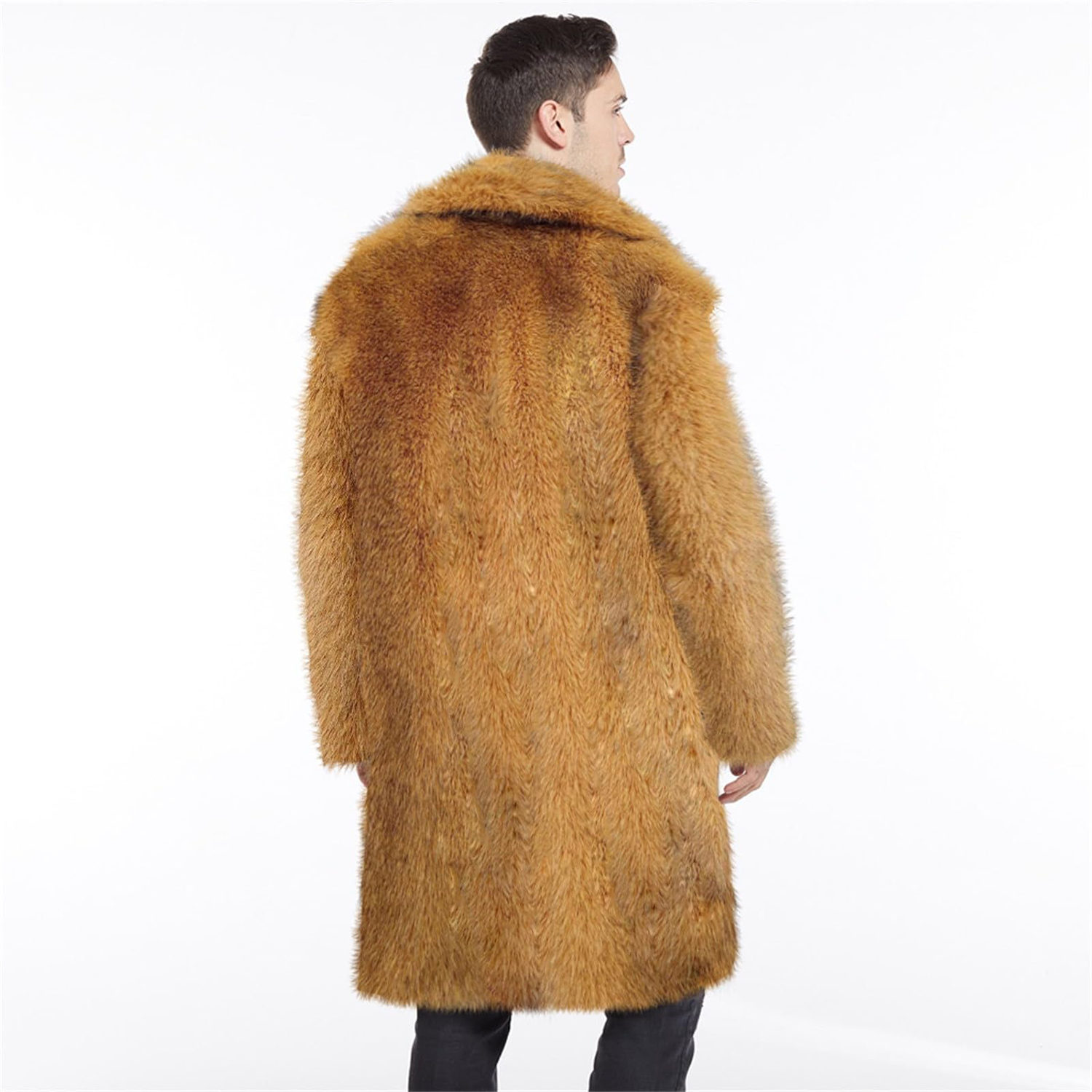 Faux Fur Long Overcoat 4