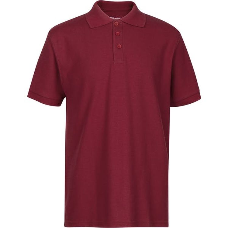 Men's Polo Shirts - Burgundy 2X Moisture Wicking 2