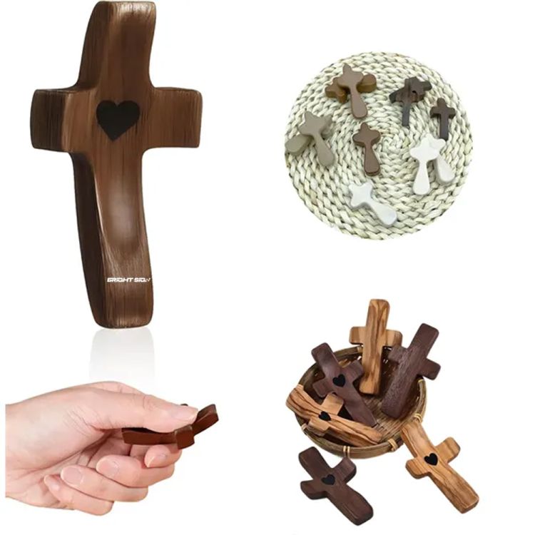 Handmade Walnut "Cross My Heart" Fidget Toy 2