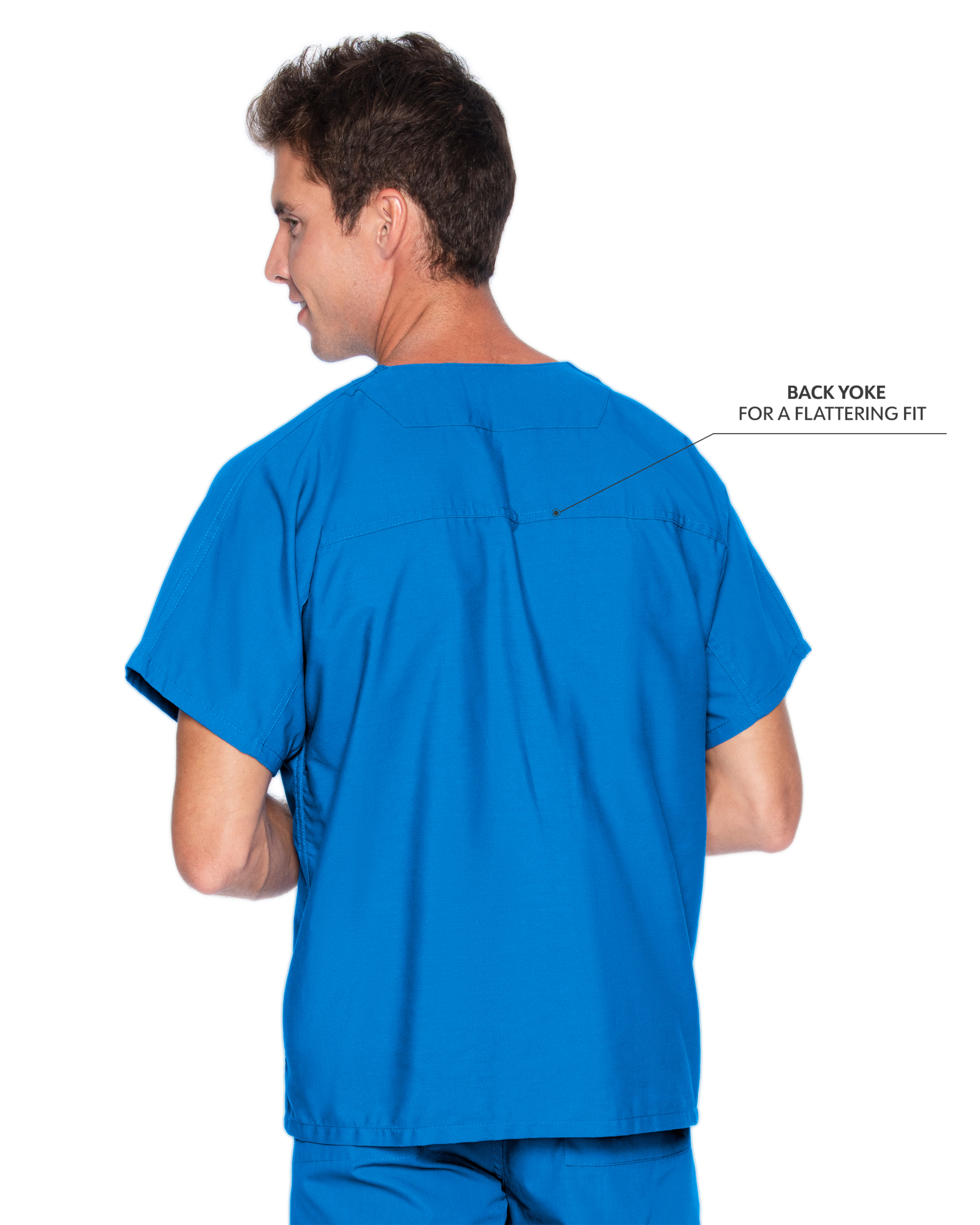 Landau - Essentials - Unisex One-Pocket Reversible V-Neck Top 31