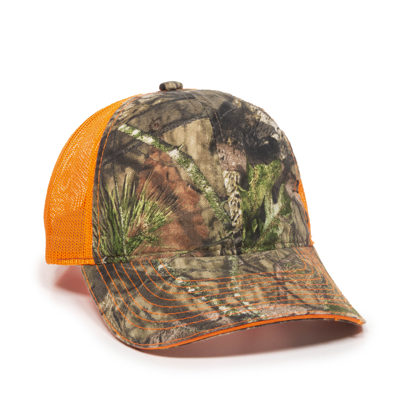 Washed Camo Cap w/Contrasting Mesh Back 6