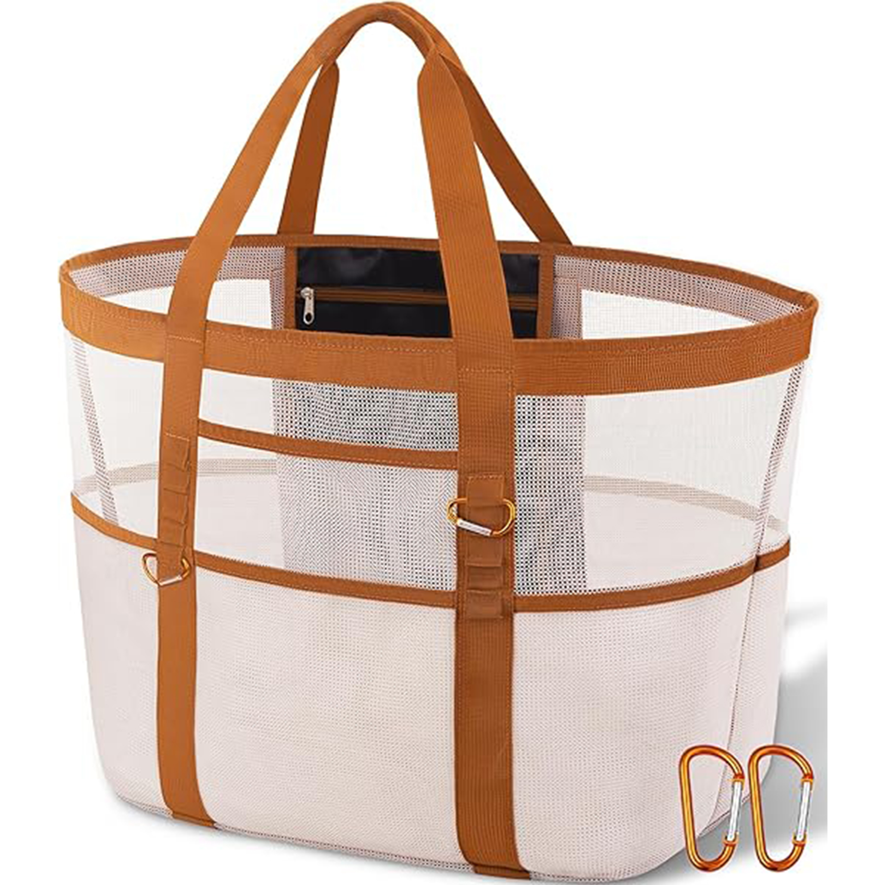 Mesh Large Beach Tote Bag, custom tote bag with logo imprint 7
