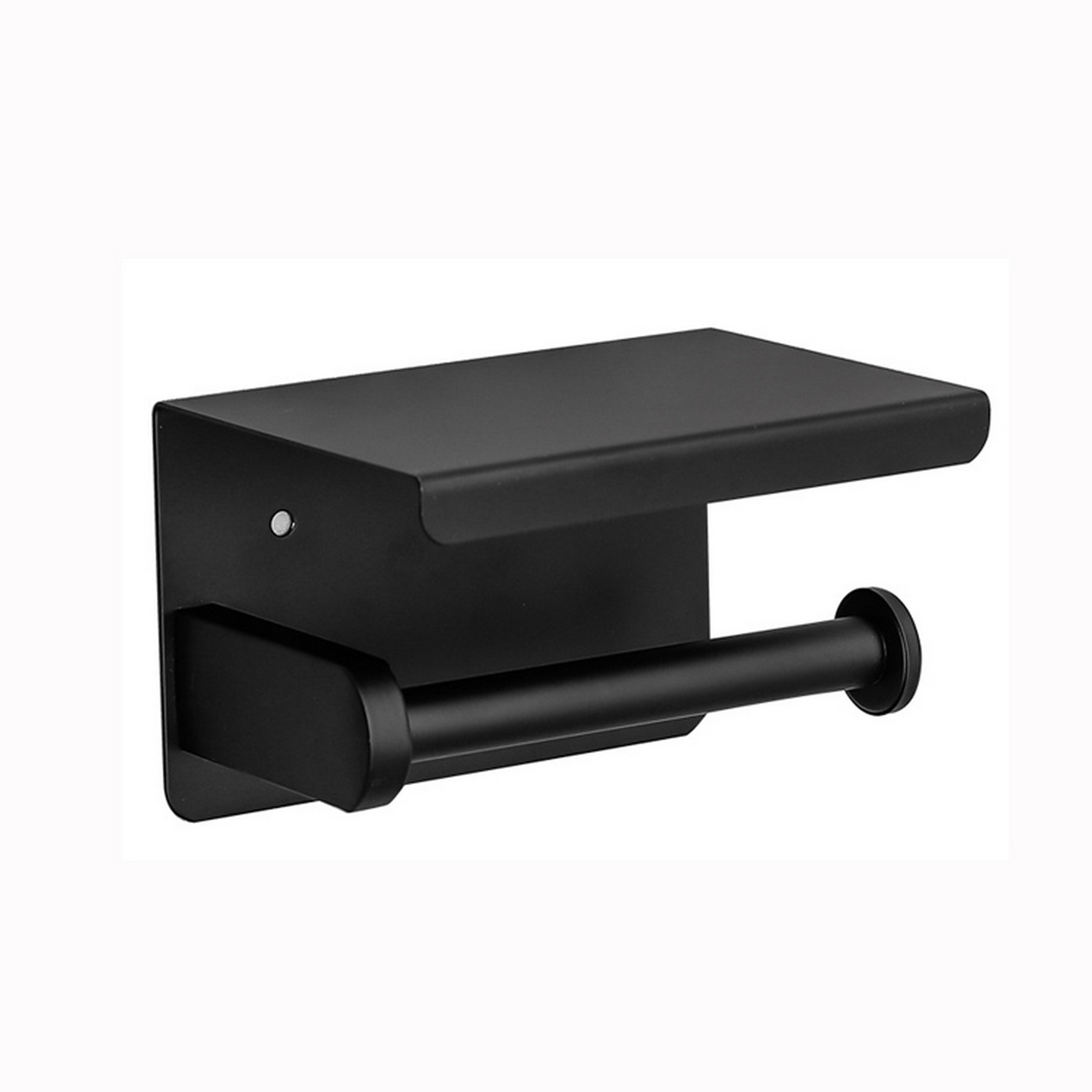 Stainless Steel Toilet Paper Roll Holder With Shelf 6